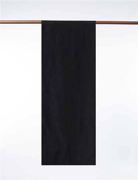 Textured Stripe Scarf Black