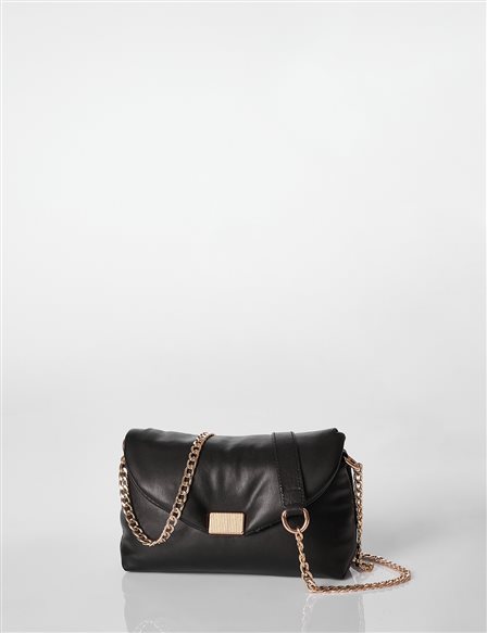 Buckle Shoulder Bag Black