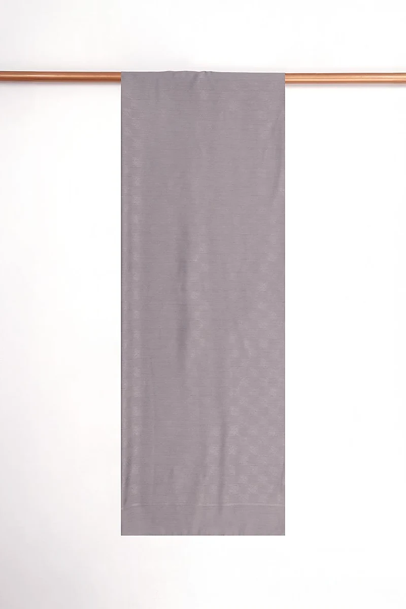 Checkered Silk Scarf- Dark Gray