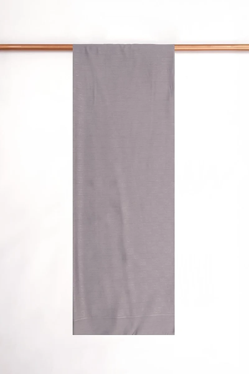 Fine Woven Silk Scarf –Dark Grey