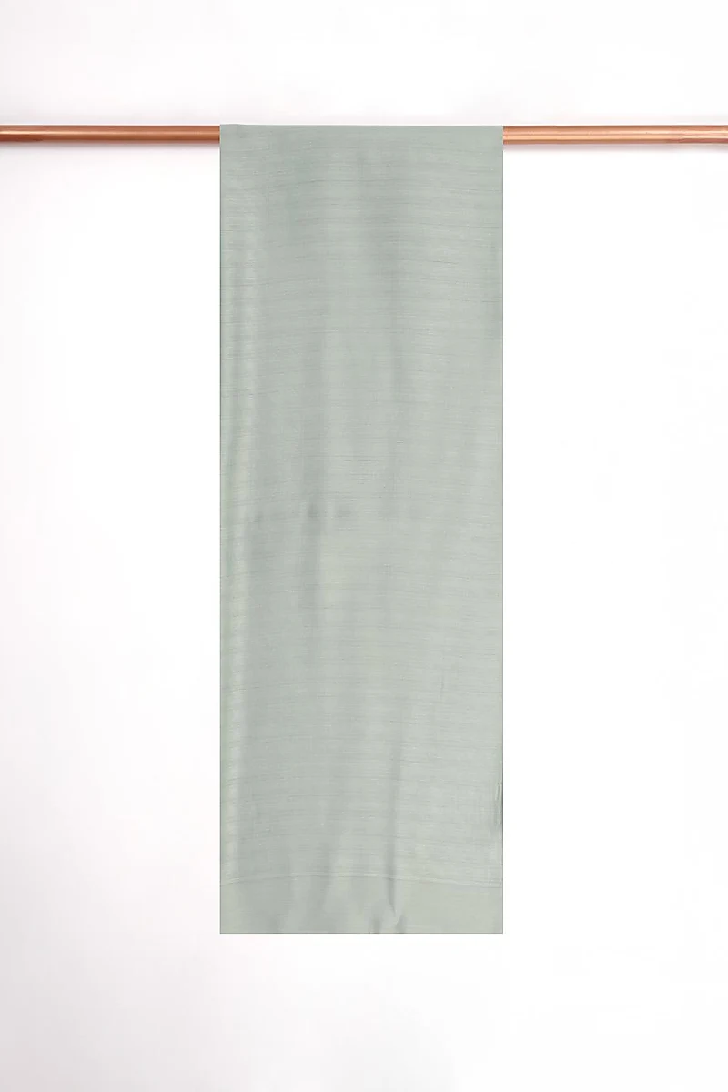 Logo Silk Scarf – Aqua Green