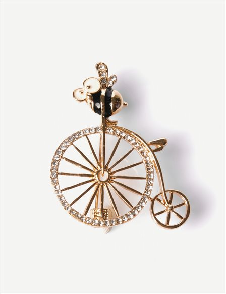 Bee-Shaped Brooch Gold