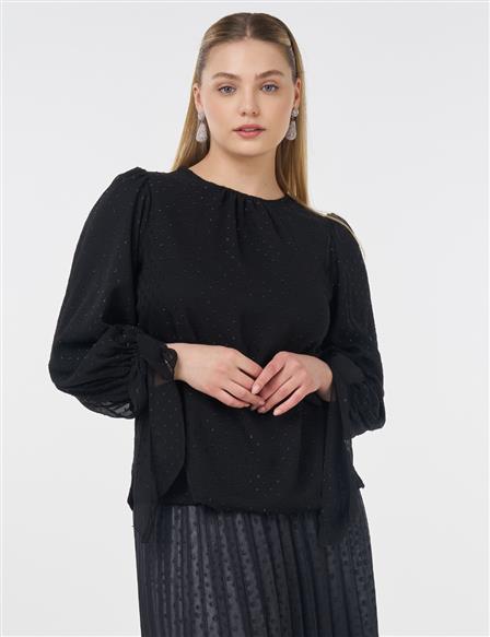 Lace Detailed Blouse Black