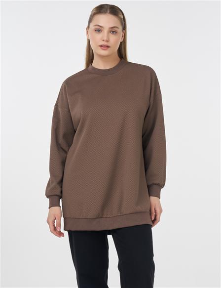 Dokulu Basic Sweatshirt Vizon 