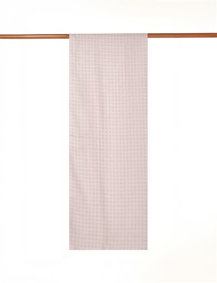 Checkered Monogram Patterned Shawl Cream