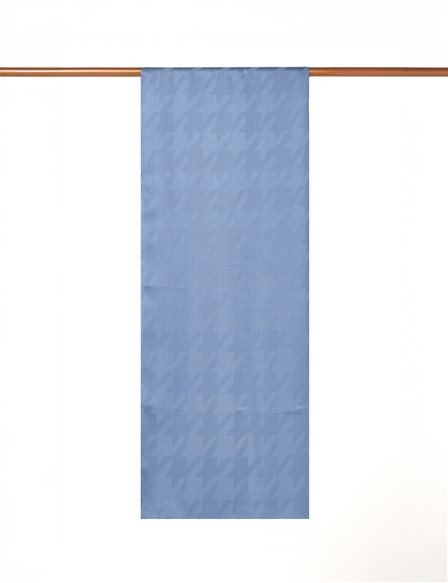 Hound's Foot Pattern Jacquard Shawl Blue