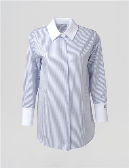 Wide-Cuff Basic Tunic Optic White