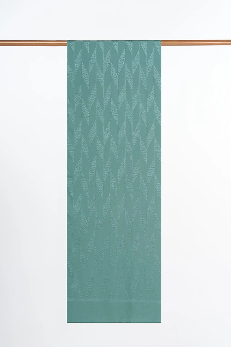 Geometric Pattern Sapphire Scarf in Mint