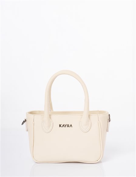 Formlu Tote Çanta Krem 