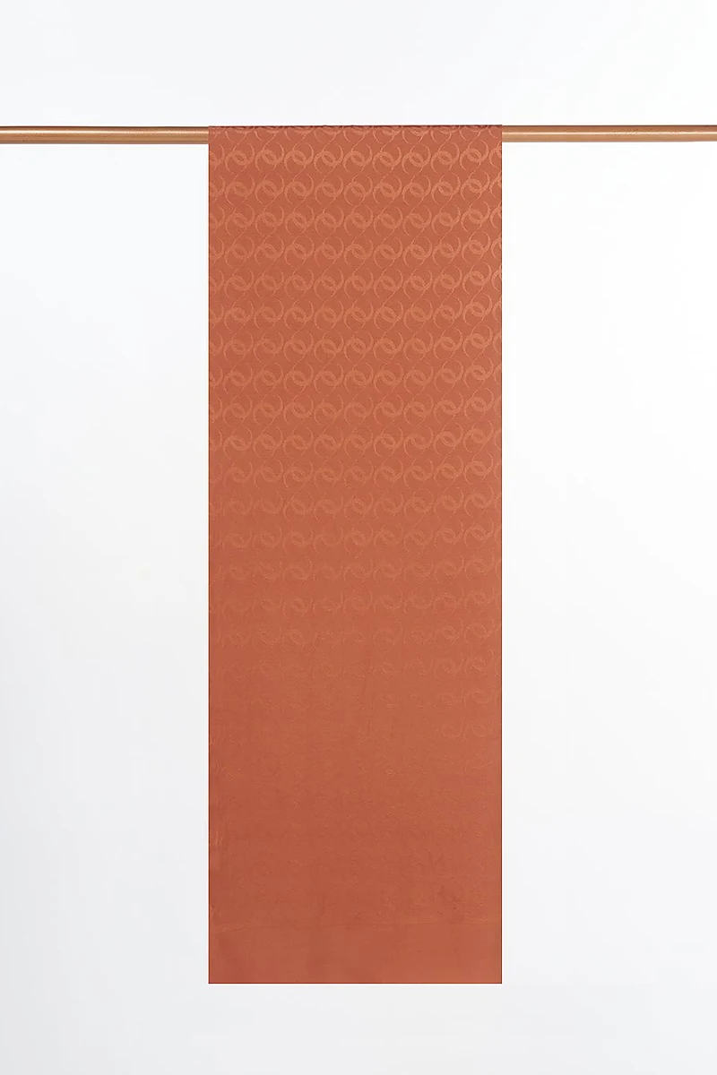 Ring Pattern Sapphire Scarf in Terracotta 