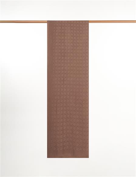 Monogram Pattern Cotton Blend Shawl Coffee
