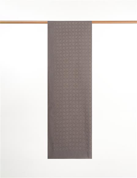 Monogram Pattern Cotton Blend Shawl Anthracite