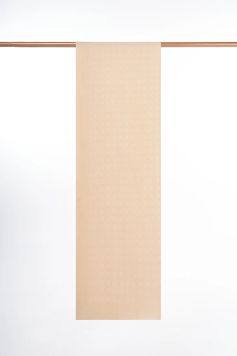 Monogram Patterned Lyocell Scarf Beige