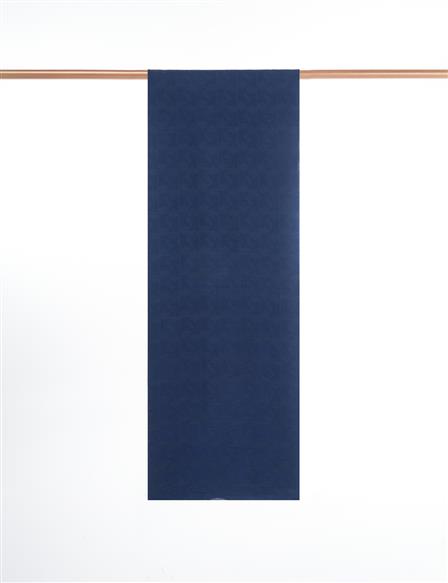 Monogram Jacquard Viscose Woven Shawl Navy Blue