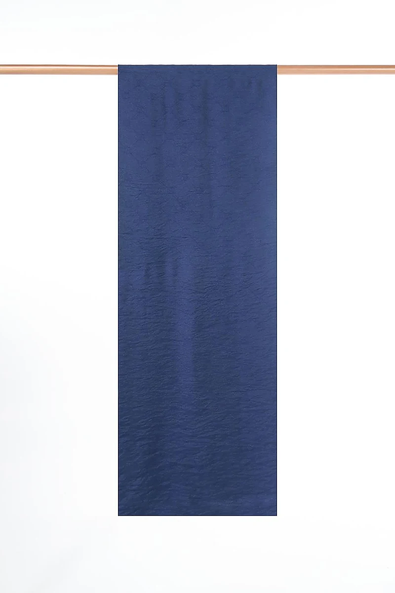 Hexagon Monogram Jacquard Viscose Woven Shawl Navy Blue