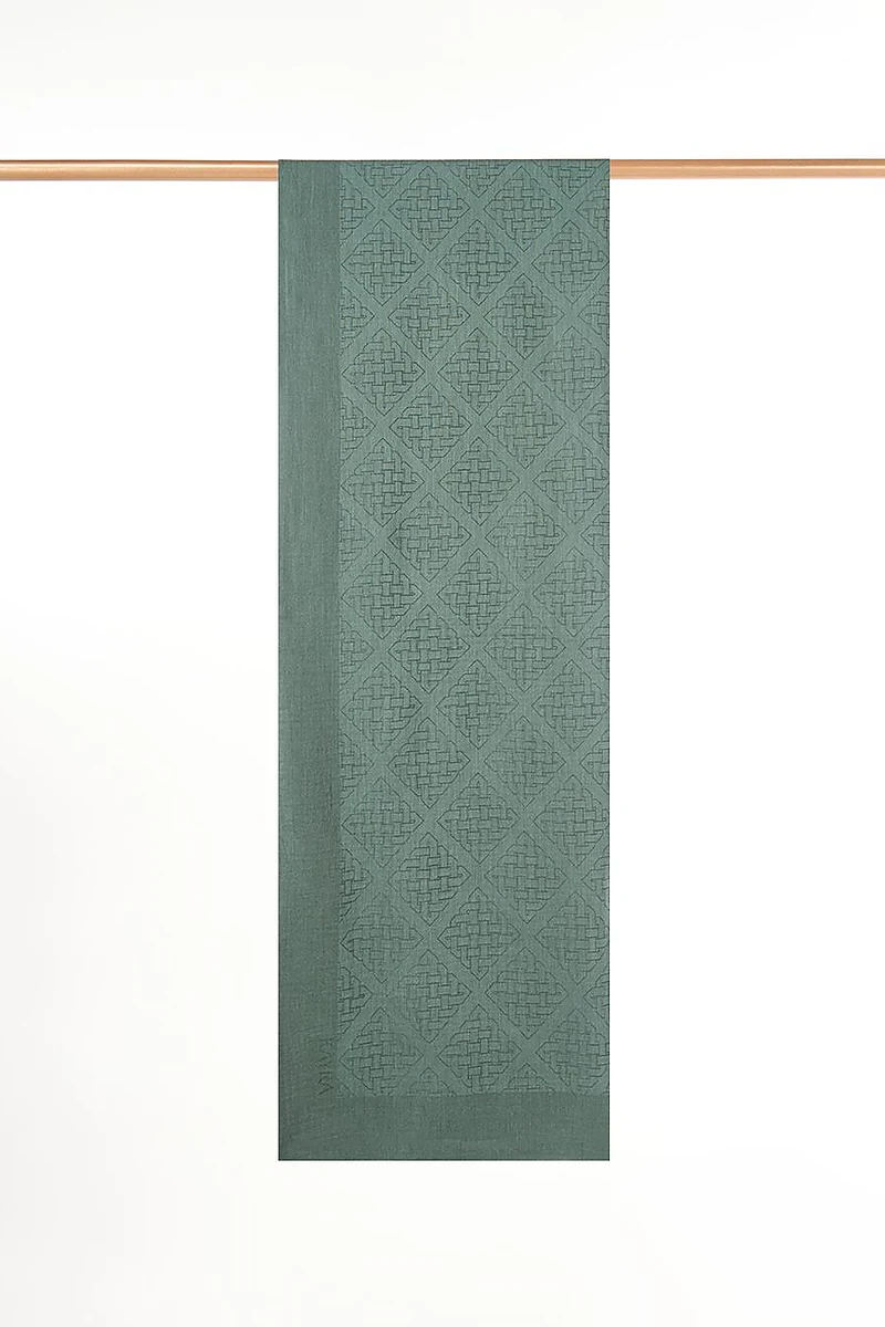Patterned Lyocell Scarf Mint