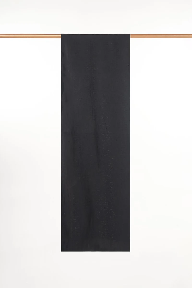 Patterned Lyocell Scarf Black