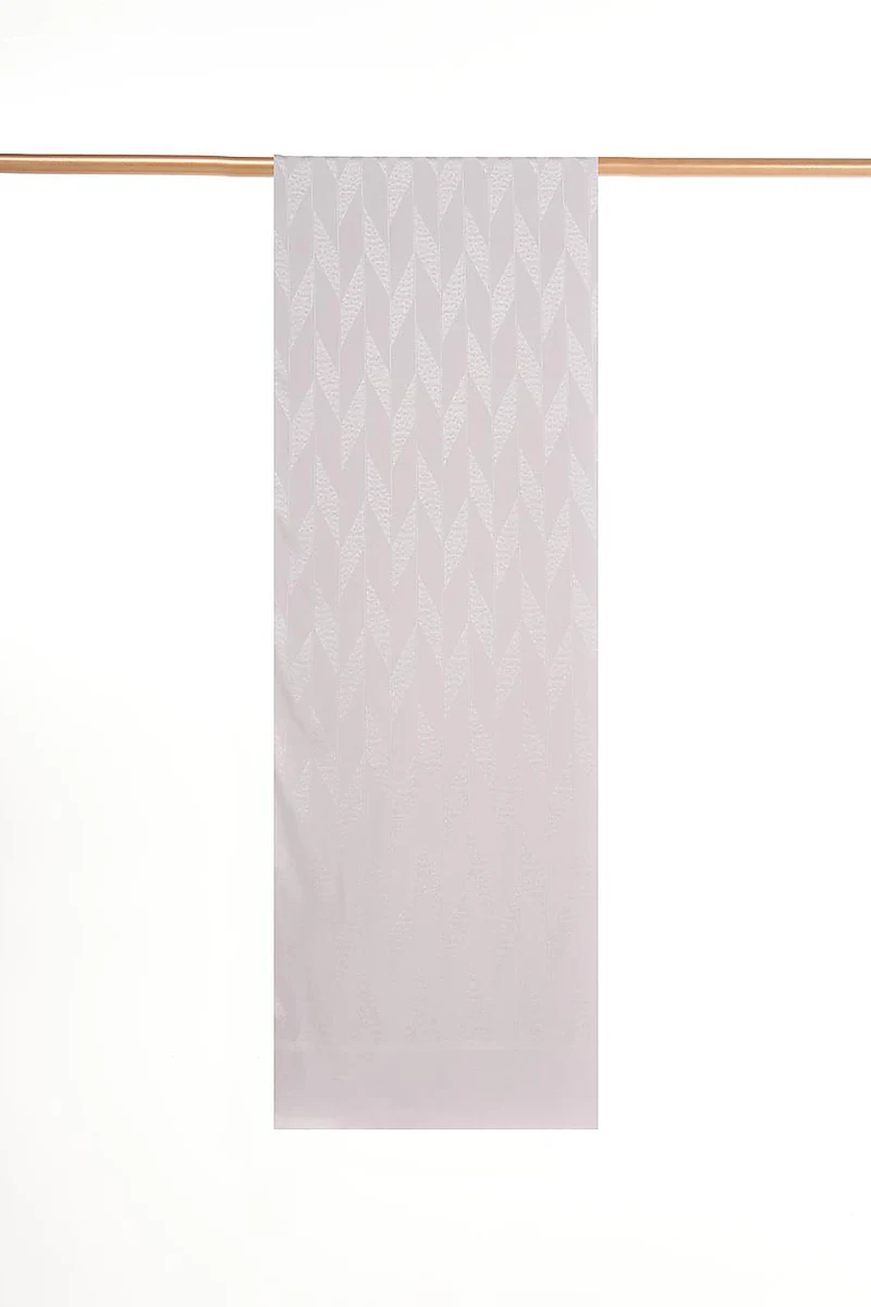 Geometric Pattern Sapphire Shawl Gray