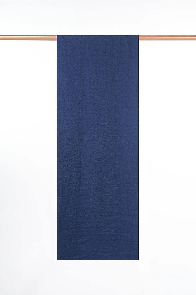 Mini Monogram Jacquard Viscose Woven Shawl Navy Blue