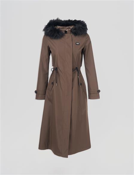 Beli Bağcıklı Parka Haki 