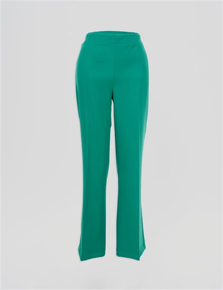 Flare Fit Pantolon Yeşil 