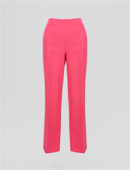 Flare Fit Pantolon Fuşya 