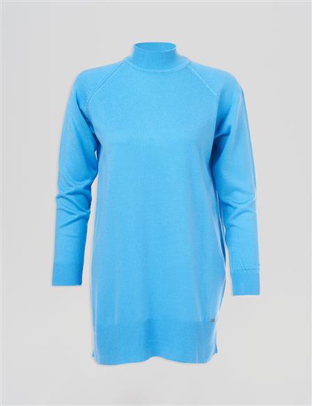Half Turtleneck Knitwear Tunic Ecru 
