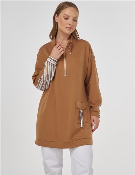 Garnili Scuba Sweatshirt Tütün 