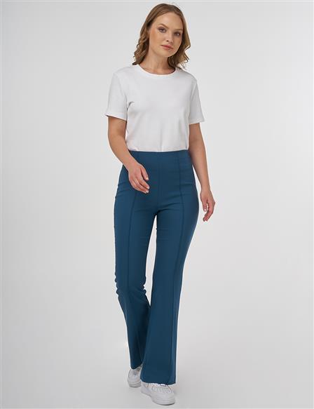 Çimalı Flare Fit Pantolon Petrol 