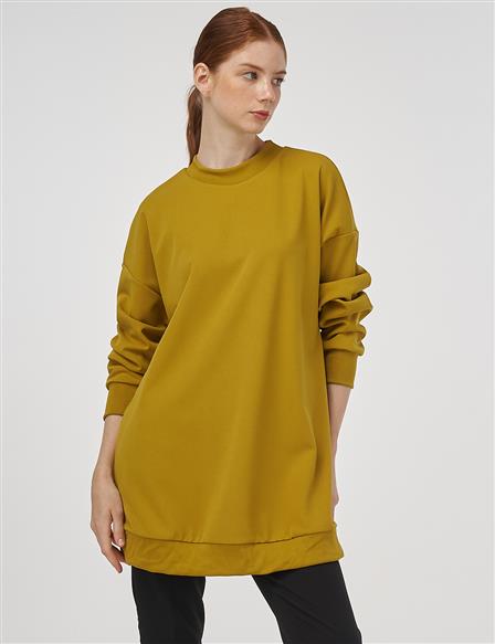 Crew Collar Sweatshirt Oliv