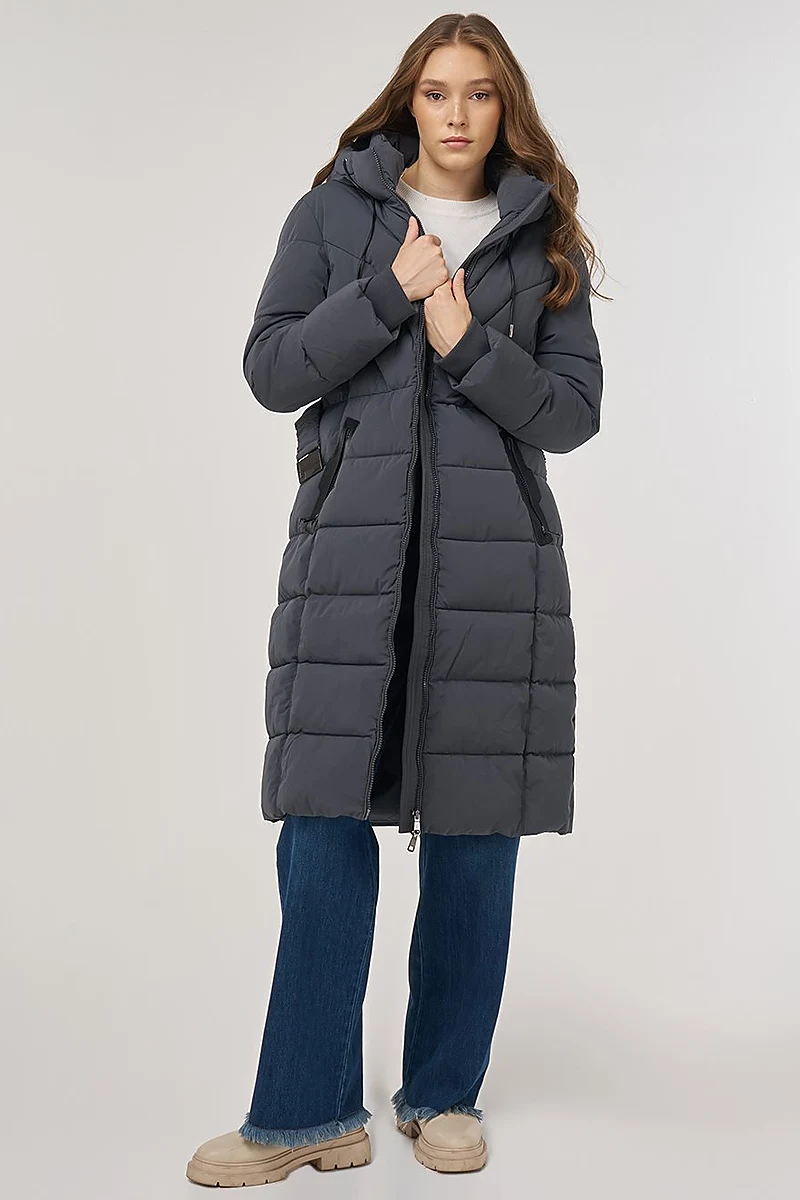 Hood-Detail Anorak Jacket Anthracite