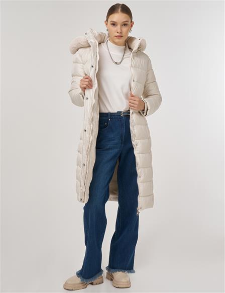 Stone Anorak Jacket with Logo Detail