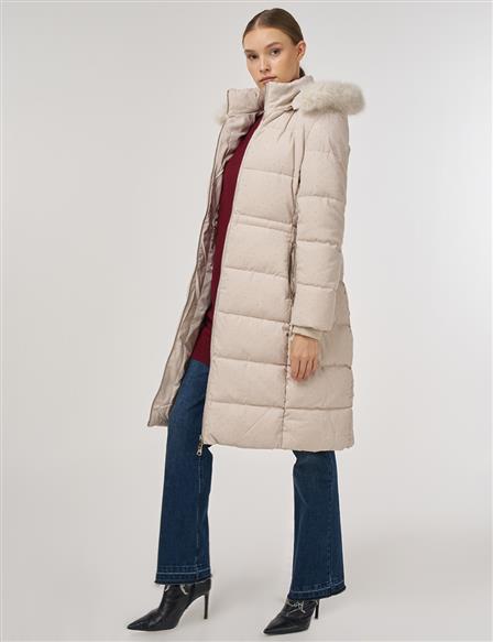 Hotfix Printed Anorak Jacket Beige