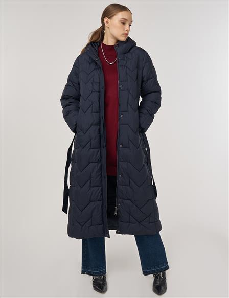 Pocket-Detail Anorak Jacket Navy