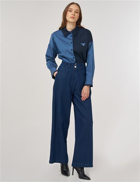 Marine Fit Denim Pantolon Lacivert