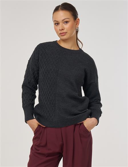 Knitted Sweater in Anthracite