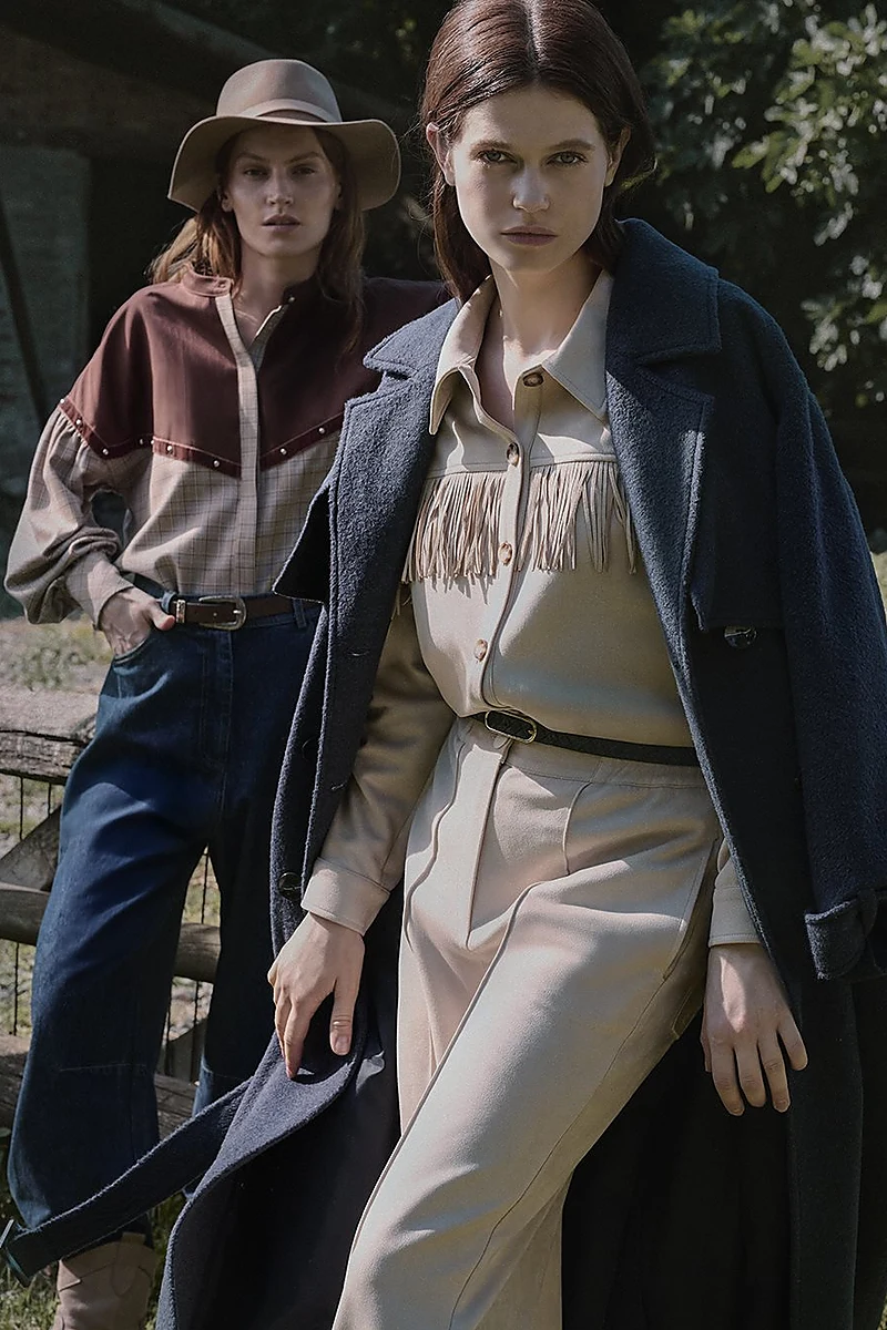 Epaulet Detailed Wool Coat Navy