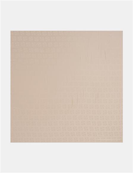 Logo Silk Scarf – Beige