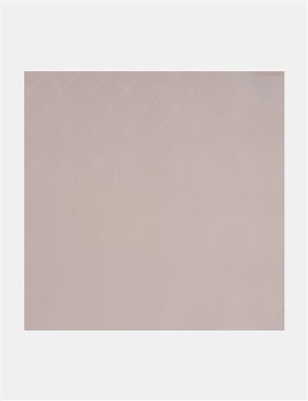 Square Pattern Silk Scarf Mink