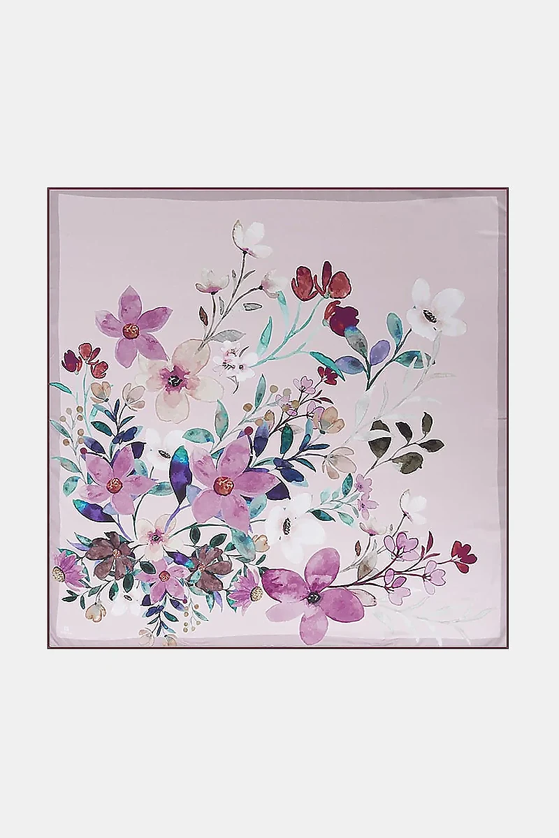 Watercolor Effect Scarf – Powder Pink