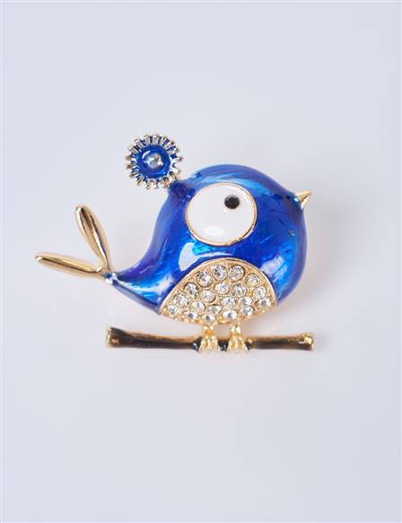 Fish-Shaped Brooch Gold