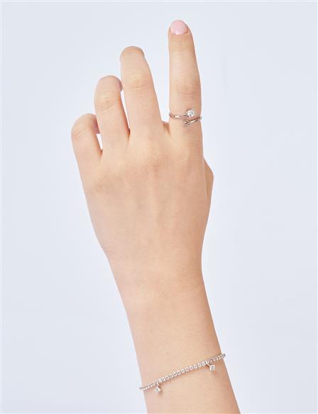 Double-Banded Ring Silver