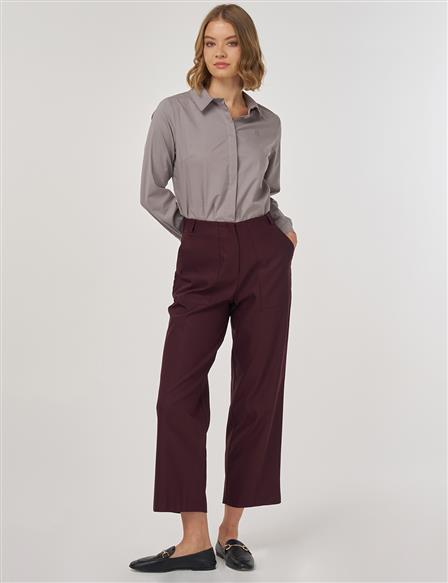 Torba Cepli Kanvas Pantolon Bordo