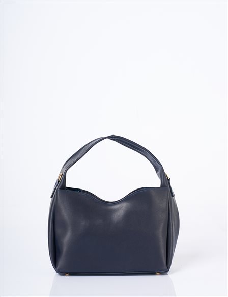 Formlu Shopper Çanta Lacivert