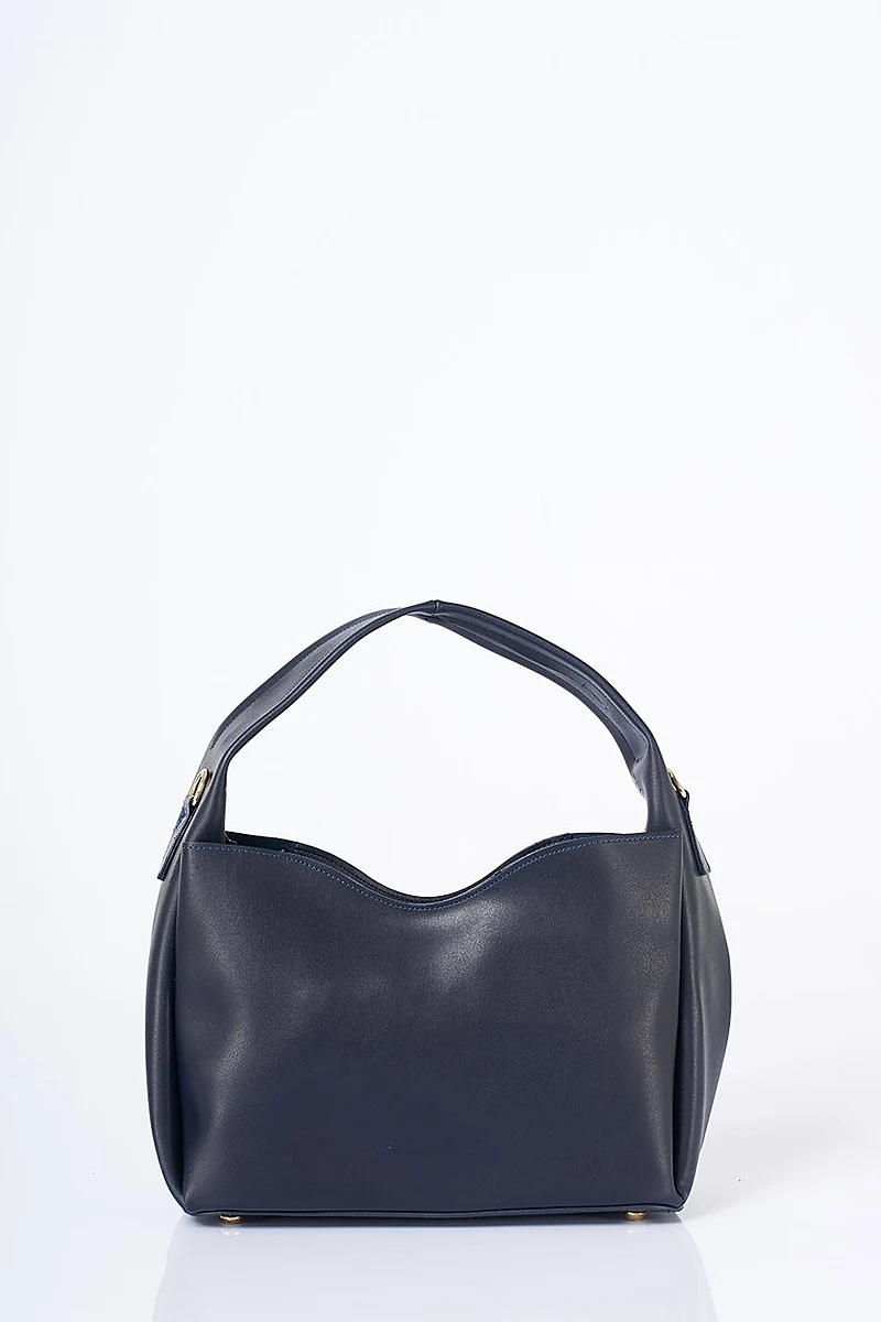 Structured Shopper Bag Navy