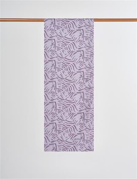 Abstract Pattern Digital Printed Shawl Gray