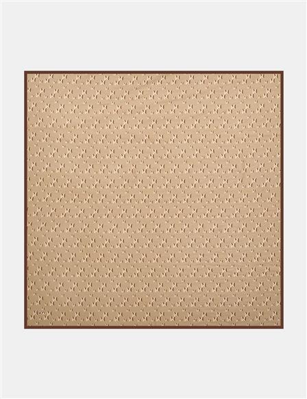 Patterned Viscose Scarf Mink