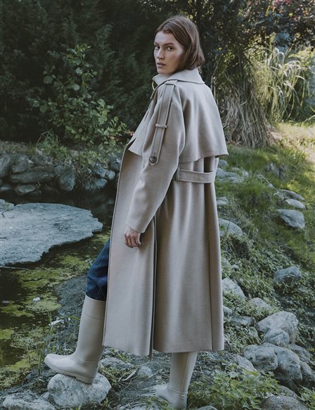 Kuşaklı Kaşe Kaban Vizon