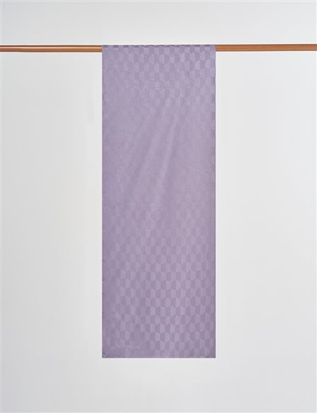 Koza Desen Jakarlı Dokuma Şal Lila