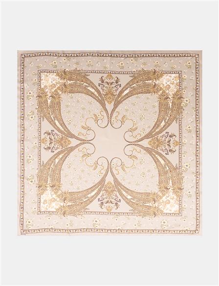 Etnik Desen Eşarp Çağla Yeşili